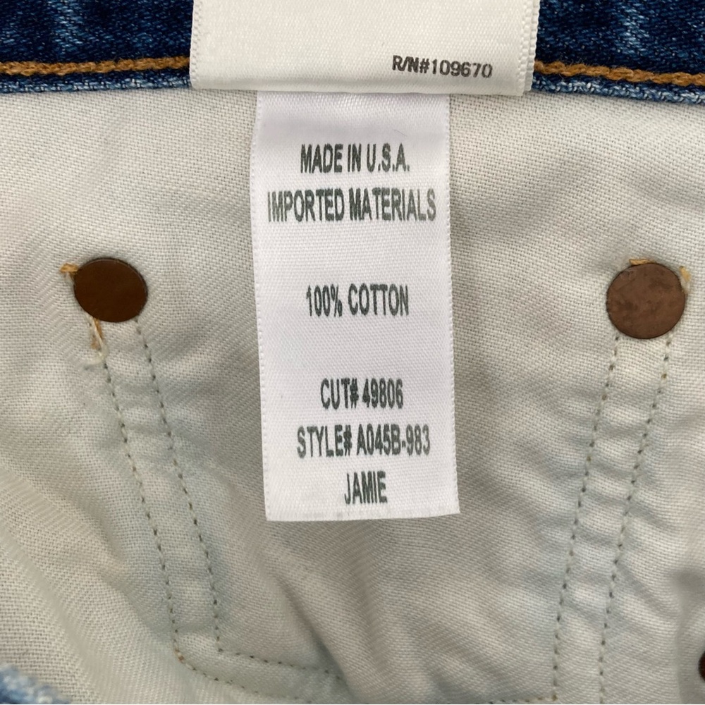 AGOLDE Jamie Distressed Denim Jeans, Size 30 - Picture 6 of 8